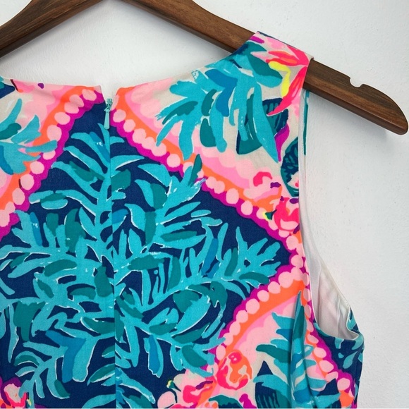 Lilly Pulitzer Tanya Romper in Seaside Aqua Size 00 - Picture 11 of 16